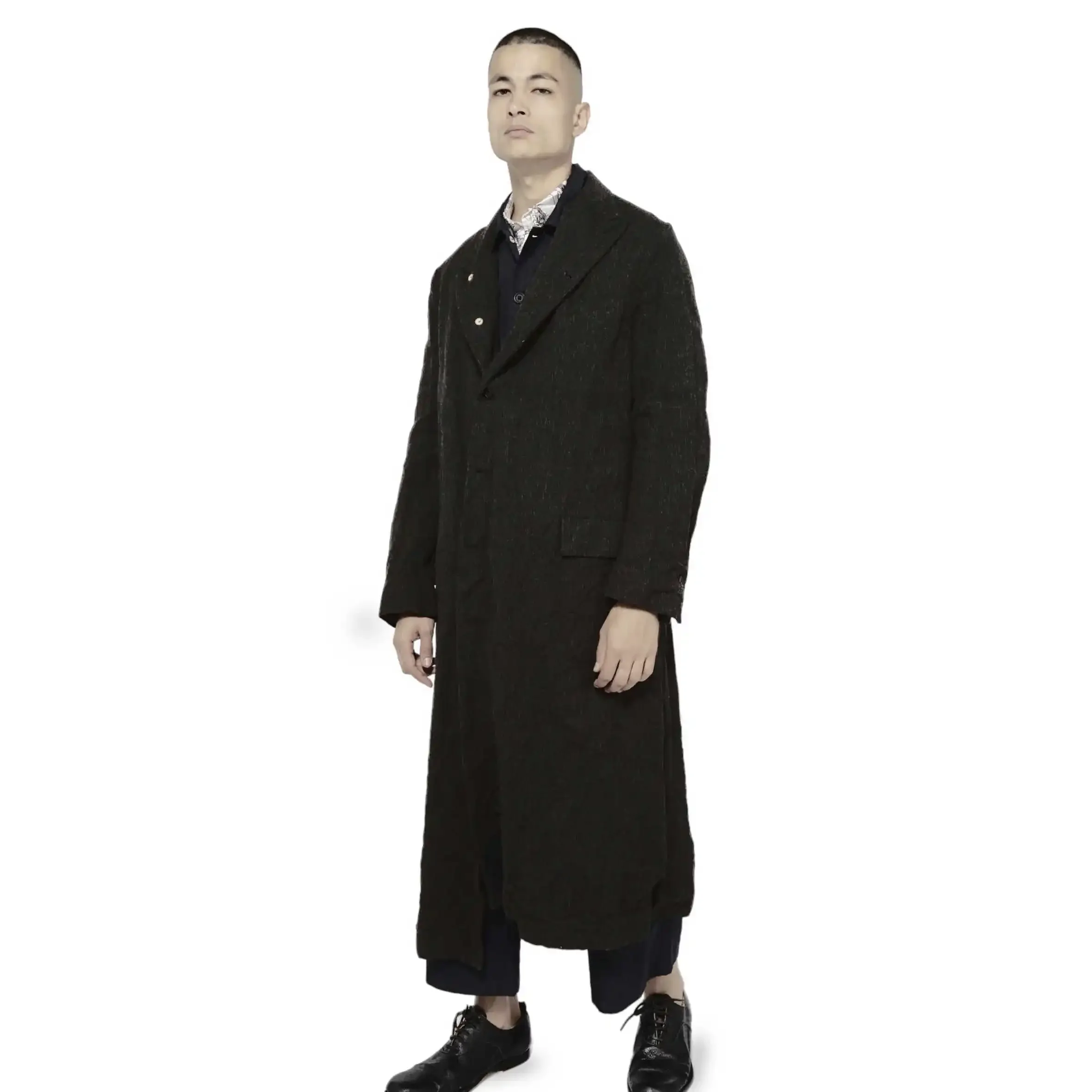 

YOJI OOAK WASH'N GO COAT Yoji Ooak Wash 'n Go Coat Темное винтажное британское пальто PH