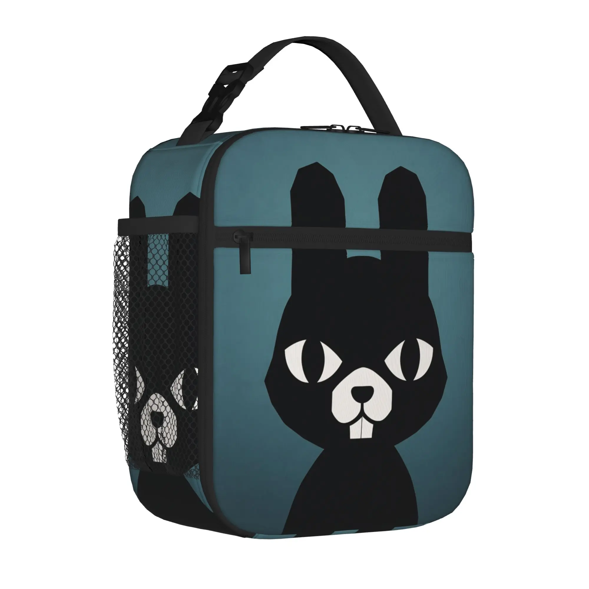 Animals Ratthew Rabbit Hospitals Insulated Lunch Tote Bag for School Cartoon Game Reusable Thermal Cooler Washable Bento Bags