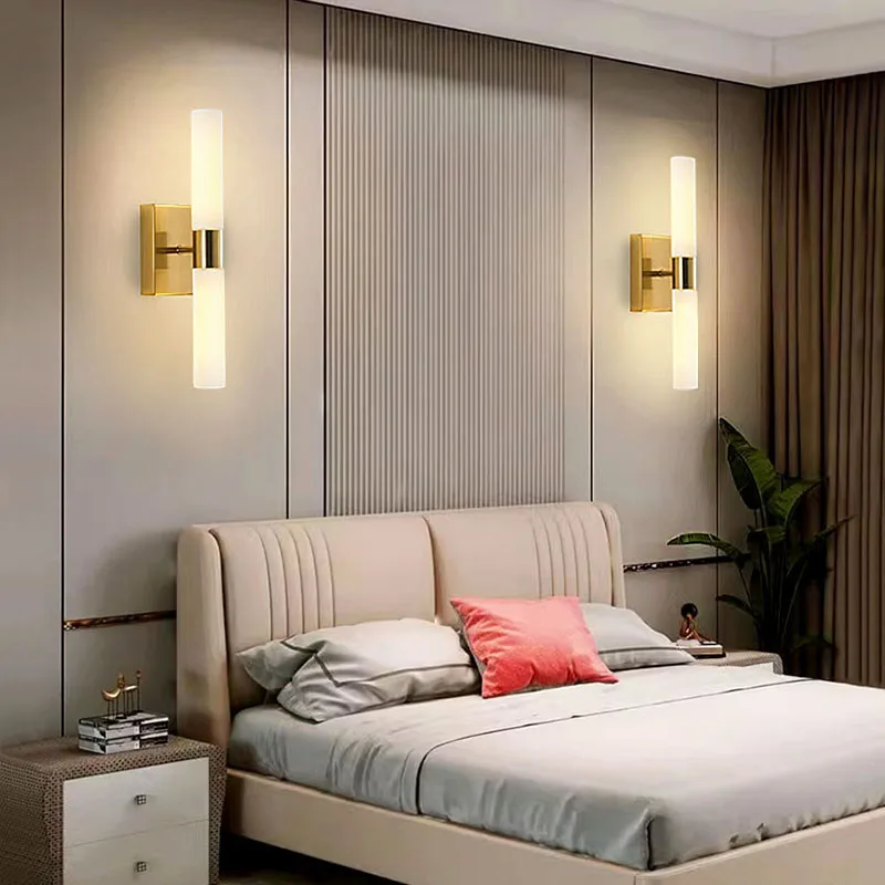 Modern Decorative Wall Lamp Black/Gold Room Fixture Used For Background Wall Mirrors Corridor Staircase Bedhead LED Wall Light