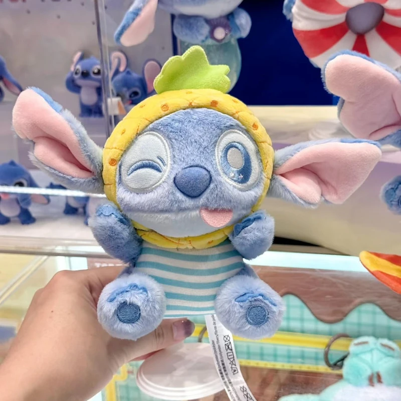 TOPTOY Stitch Serie Playa de Verano Caja Sorpresa Misteriosa Adorno de Escritorio Colgante de Bolsa Sorpresa Llavero de Peluche Lindo Juguete Regalo Exquisito