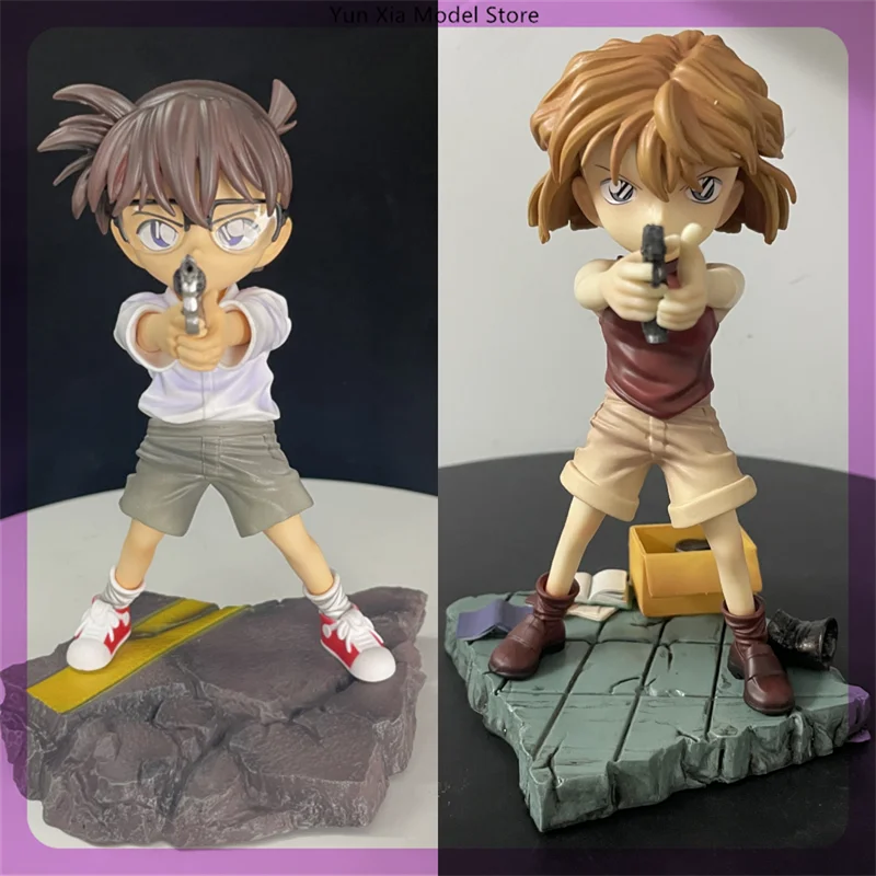 

18cm Detective Conan Conan Edogawa Haibara Ai Raise Gun Anime Figure Model Gk Statue Collection Desktop Decoration Ornament Toys