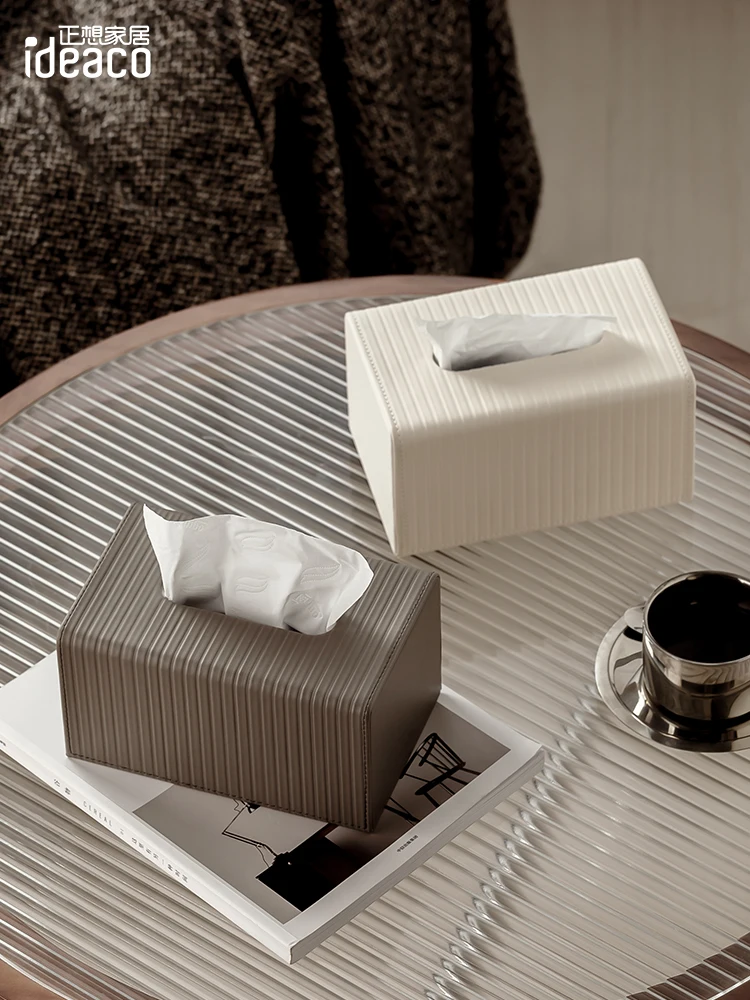 

Paper Towel Box, High-end Light Luxury Style, Home Living Room, Coffee Table, Tabletop, Paper Drawer, Napkin Storage Box