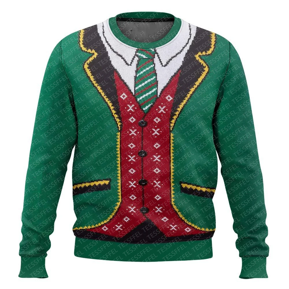 

Christmas Skull Santa Claus Pets Jesus Knitted Ugly Sweater 3DPrint Vintage Winter Casual Harajuku Pullover Retro Long Sleeves O