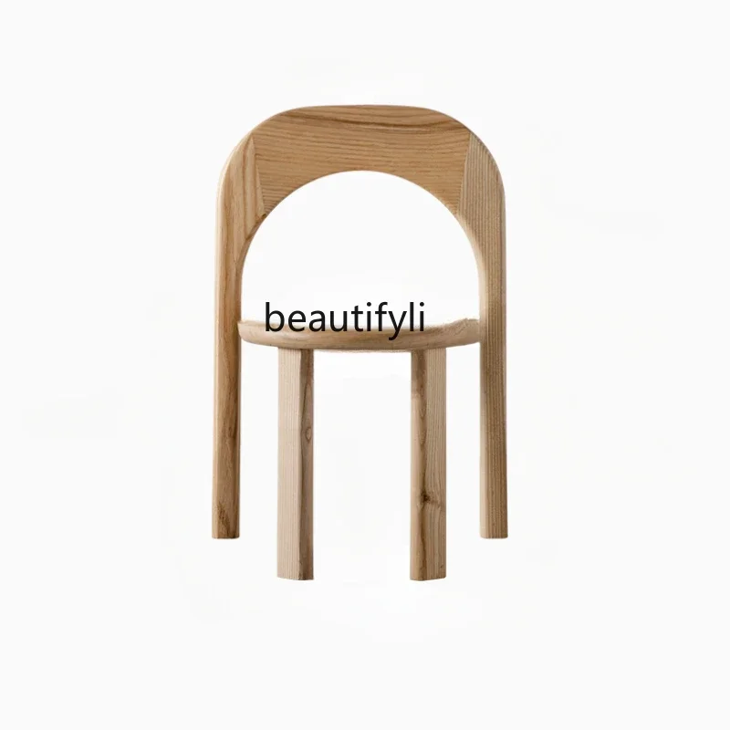 07 เก้าอี้ไม้เนื้อแข็งวางซ้อนกันได้เรียบง่ายทันสมัยเก้าอี้เข้าสู่ระบบร้านกาแฟ B & B โต๊ะรับประทานอาหารและเก้าอี้พักผ่อน