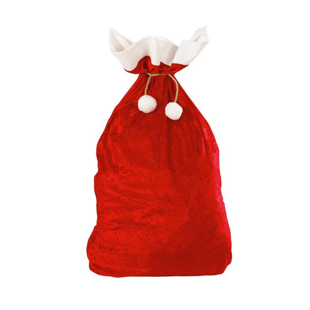 

Christmas Candy Bag Red Reusable Drawstring Pouch for Kids Children Gift Storage Souvenir Candy Pouch Party Snack Bag