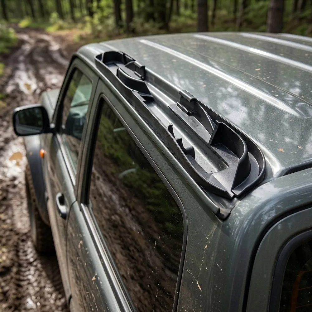 Rainwater Management Rain Gutters for Jeep For Wrangler For JK 2007-2017 with Extended Drain Channel for Reliable Diversion