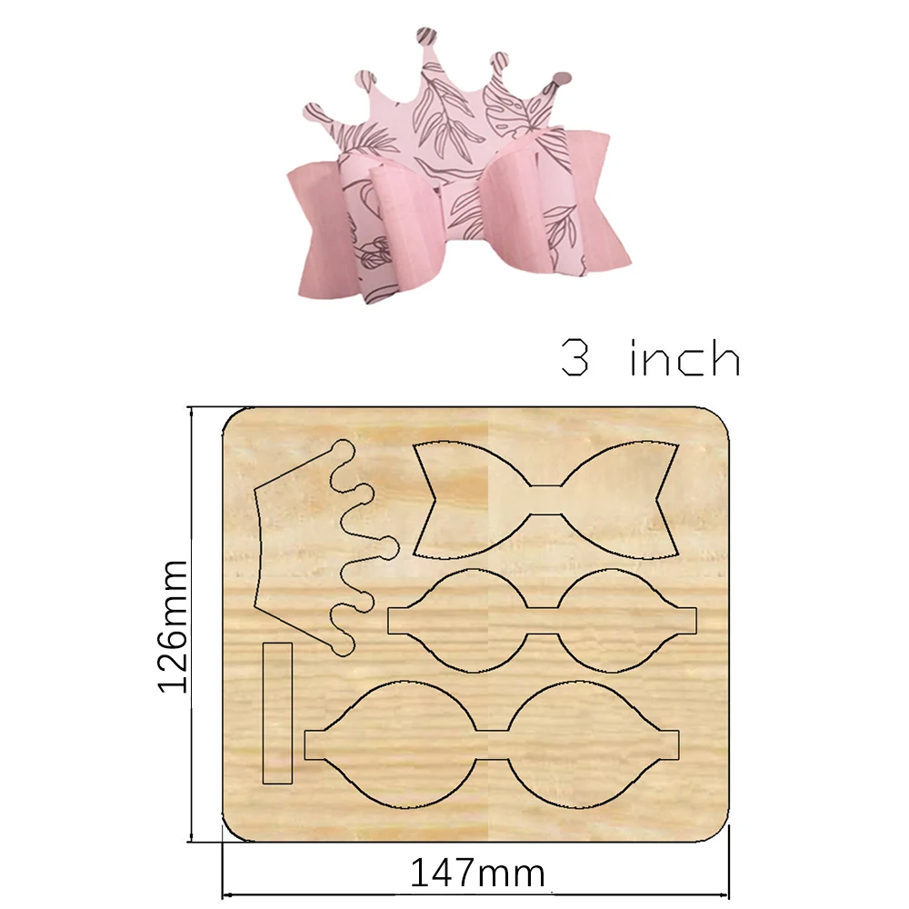 Matrices de découpe de couronne à nœud, couteau en bois, Compatible avec la plupart des découpeurs manuels, nouveauté 2021