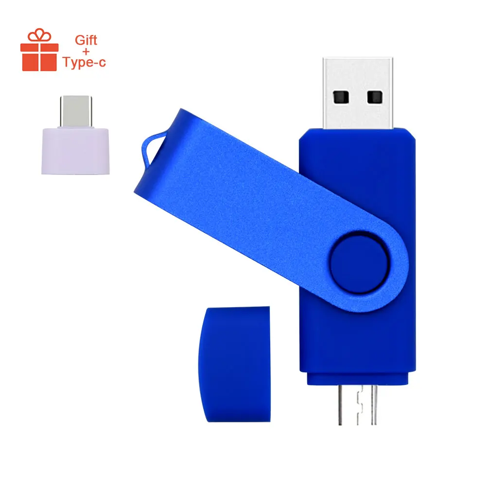 무료 사용자 정의 로고 고속 Pendrives OTG USB 2.0 PC 및 스마트 폰 플래시 드라이브, 8GB 16GB 32GB 64GB 금속 로고 메모리 스틱 사용자 정의