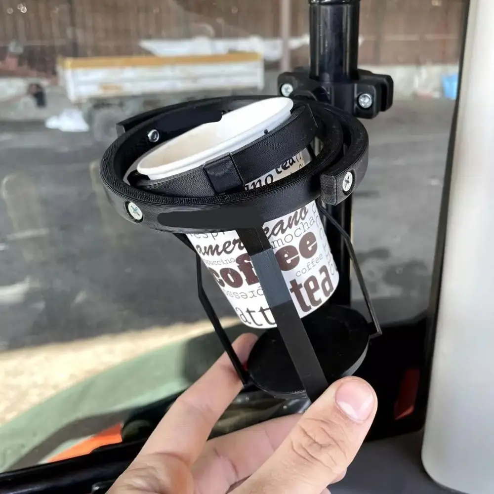 Picture 5: No Spill Gyroscopic Cup Holder Adjustable Clip Hanging 3D Motorcycle Drink Holder Self Leveling Multifunctional Cup Holder Clamp