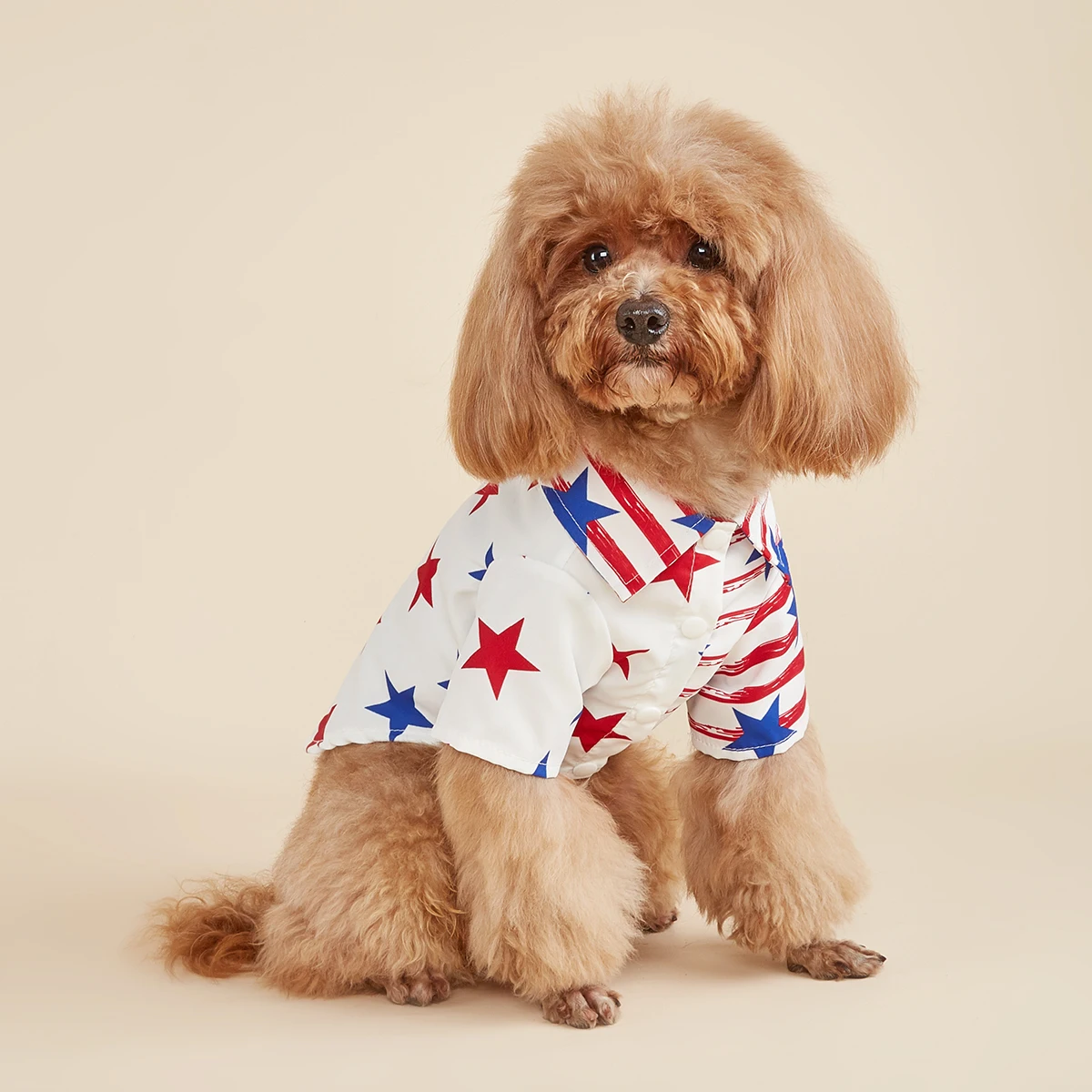 Striped Dog Shirt,American Flag Star Dog Clothes for Small Dogs Girl Boy Costume, Puppy Onesie, Pet Cat Outfit Independence Day