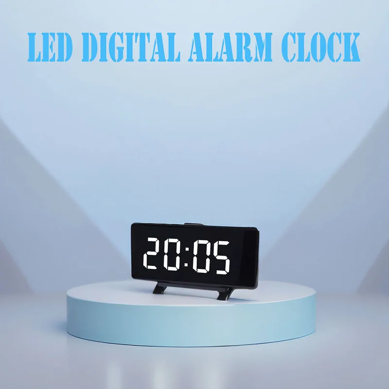 Alarm Clock LED Electronic Desktop Clock Digital Clock for Bedroom Office Table Clock forTeens Kids Boys Girls Seniors Niditon