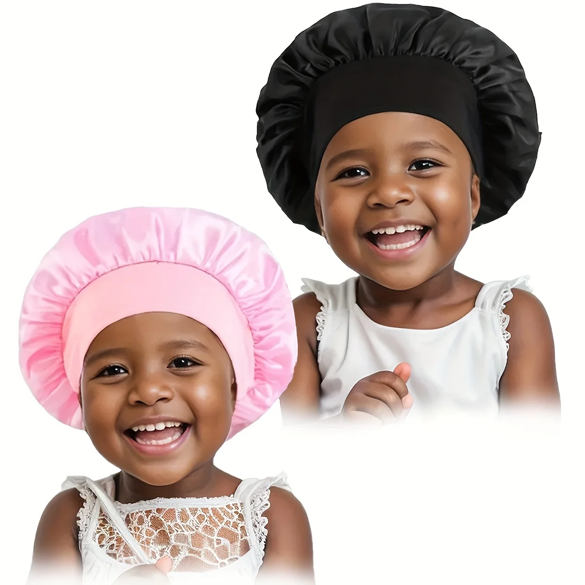 New Youngsters Kid Soft Multicolored Bonnet Fashion Wide Brim Beanie Cap Shower Hat Suitable for Wearing Different Hairstyles