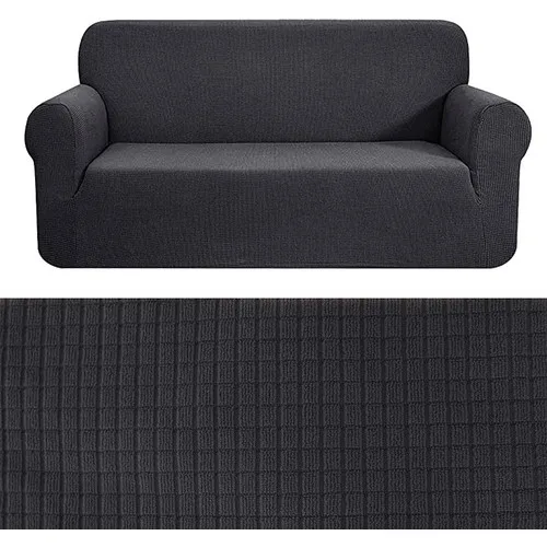 Bogda Stretch Fitted Flexible Washable Square Pattern Bergere Seat Cover Set 3 Seater Sofa Case Antirasit