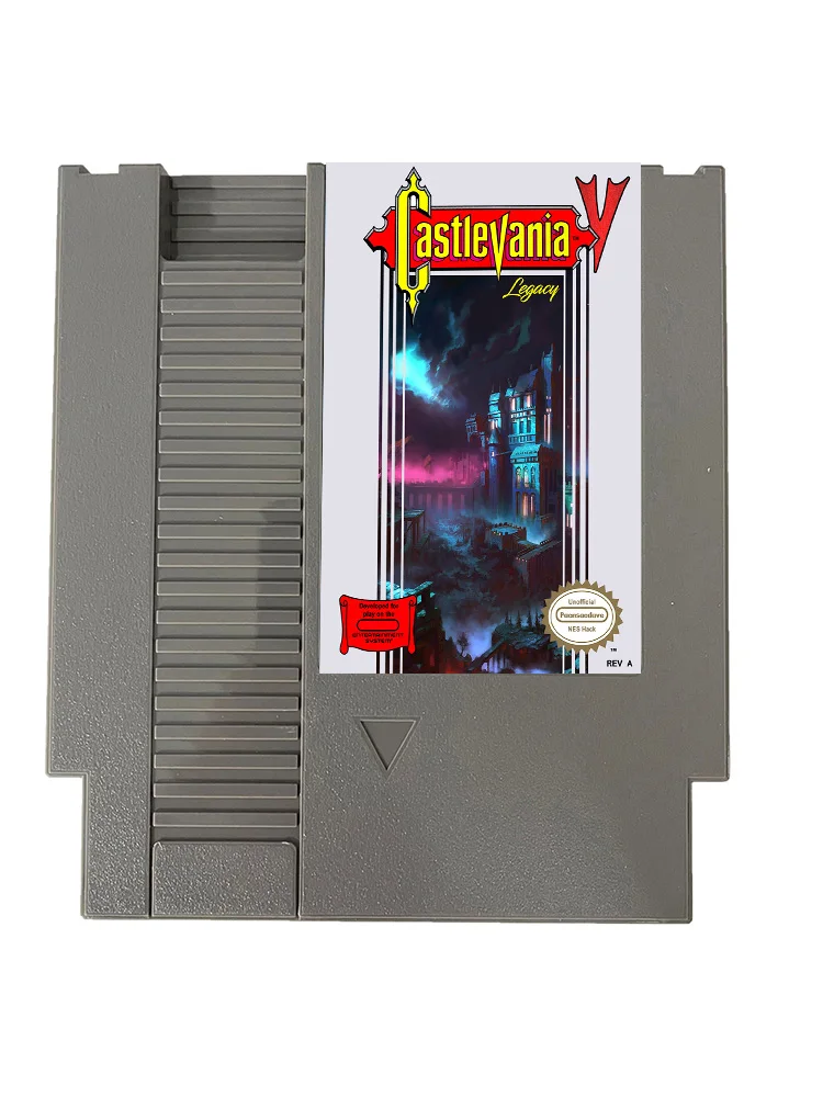 Castlevania V: Legacy NES Rom Hack - خرطوشة ألعاب إصدار 72 دبابيس من الولايات المتحدة الأمريكية/الأوروبية لوحدة تحكم نظام الترفيه نينتندو - اللغة الإنجليزية
