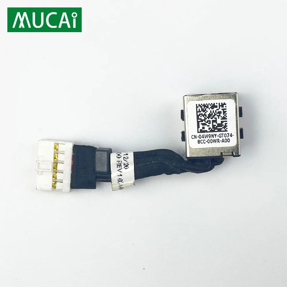 Conector de alimentação DC com cabo para laptop Dell Latitude E7240 E7250 DC-IN Flex Cable 04W9NY