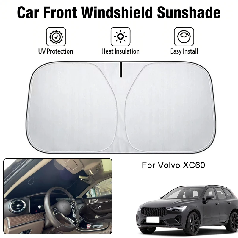

Foldable Car Windshield Sun Shade UV Block Heat Insulation For Volvo XC60 Interior Protection Accessories