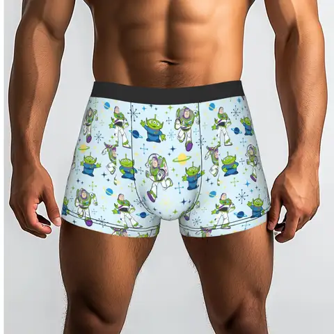 Custom T-Toy Cartoon S-Story Underwear Men Stretch  Boxer Briefs Shorts Panties Soft Underpants For Male