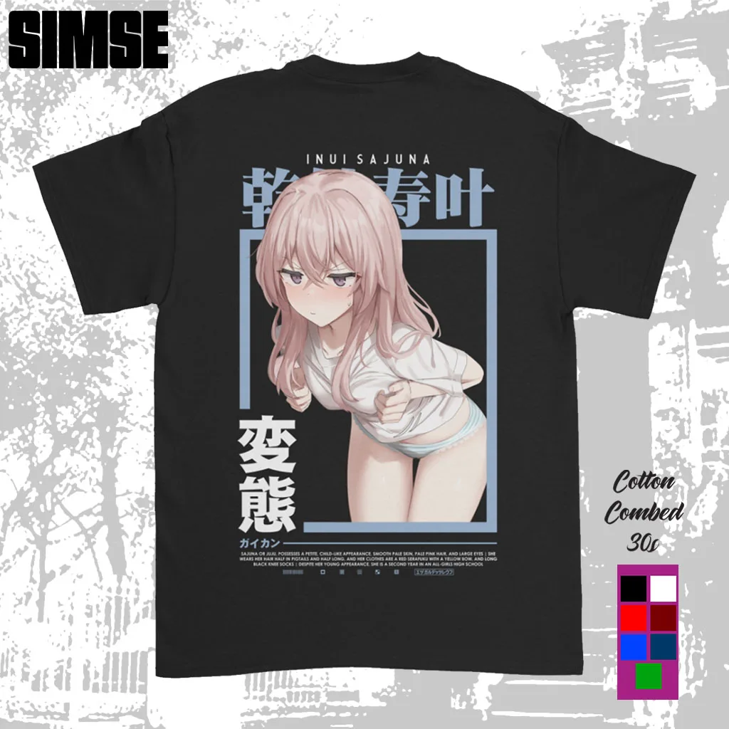 

Футболка Pria Distro Sablon DTF UNUI SAJUNA моя одежда любимая футболка аниме Jepang SIMSE.ID