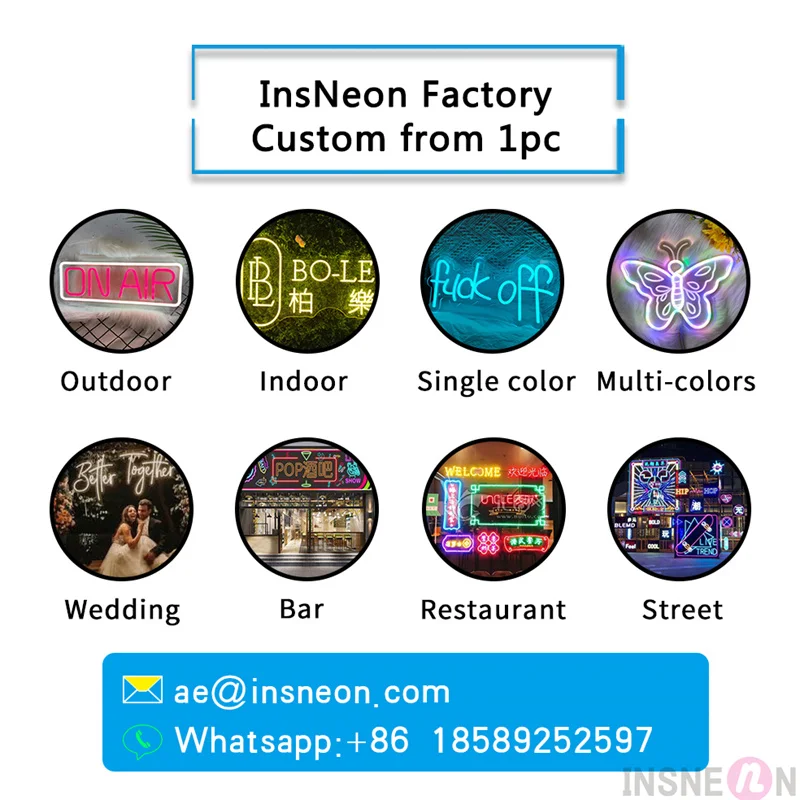 Neon Sign Led Custom Neon Night Light Personalised Name for Birthday Party Bar Wedding Room Wall Decoration Customized Neon Lamp
