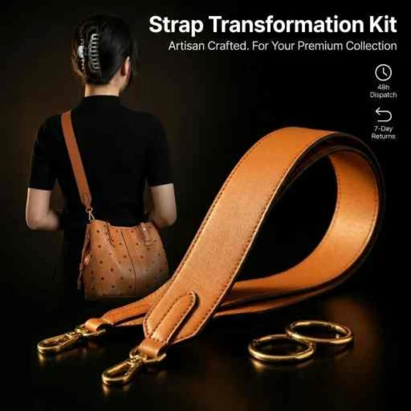 

4cm Wide Shoulder Strap Replacement Fits Drawstring Shopper Tote Bag Conversion Kit Crossbody Belt Underarm Leather Accessories