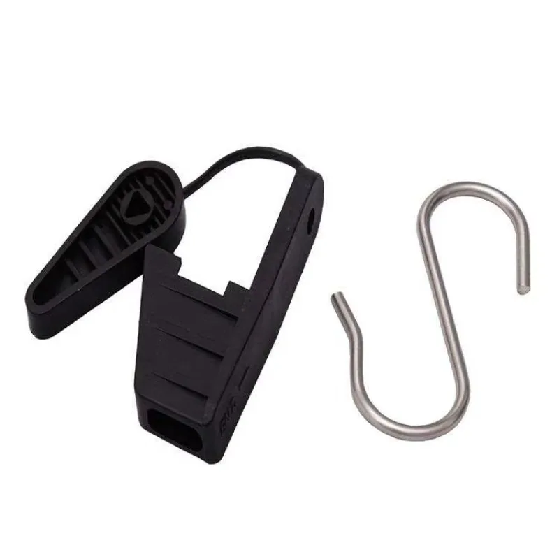 FTTH S-Type Plastic Drop Cable Anchor Clamp S-Hook Wire Retainer Professional Fitting For Outdoor Aerial Cable Installation