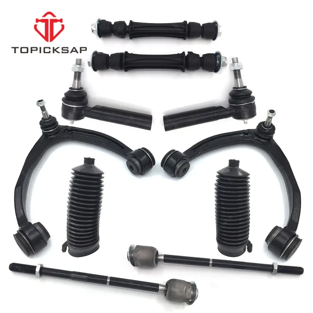 TOPICKSAP Front Upper Lower Control Arm Sway Bar Stabilizer Link Boots Kits for Cadillac Escalade Chevy GMC 2007 - 2014