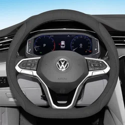 for Volkswagen VW ID3 ID4 ID5 ID6 MK7 MK8 Car Steering Wheel Cover 5colour Suede Leather 4 Seasons Accessories 2016-2024