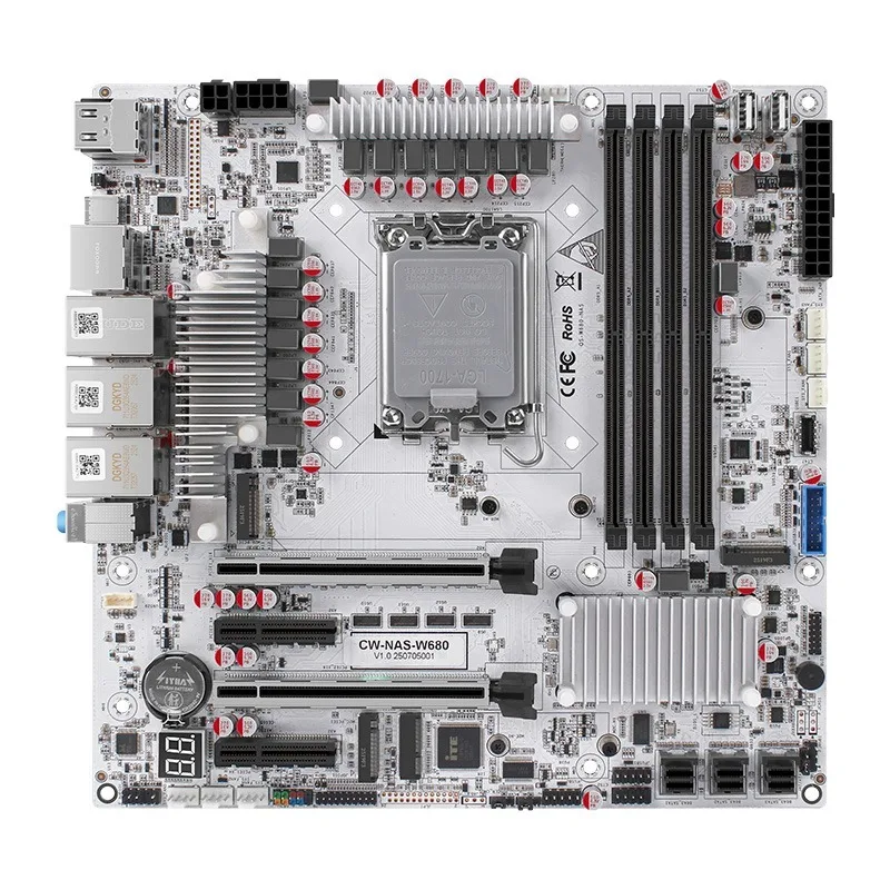 

DDR5 ECC M.2 NVMe Flying Bull, Synology W680 12-disc 10 Gigabit NAS main board