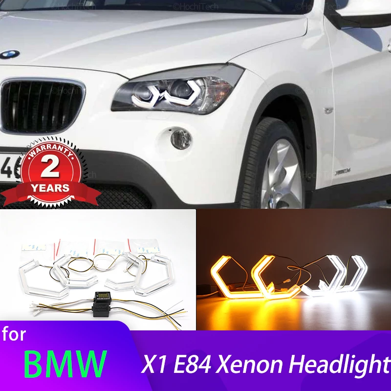 lampara-de-anillo-de-ojos-de-Angel-led-luz-de-marcha-de-senal-de-giro-drl-estilo-m4-blanco-y-amarillo-para-bmw-x1-x-1-e84-2009-2015-faro-de-xenon