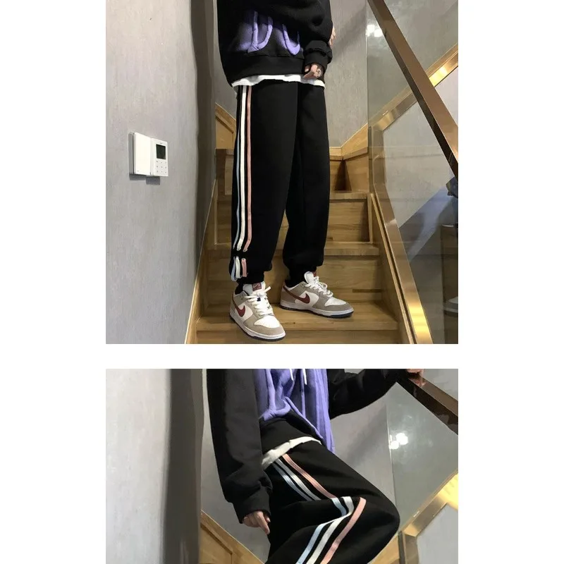 Women's Elastic High-waisted Loose Slimming Harem Plus Velvet Thickened Hong Kong Style Wide-leg Pants Casual Trousers