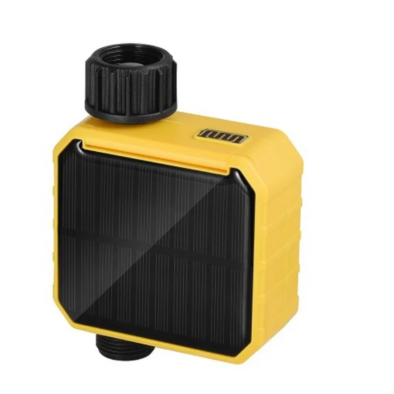 Solar Powered Low Energy Wireless WiFi Smart Water Valve Timer Flow Meter Long Lasting Battery Life Brass Connector Head