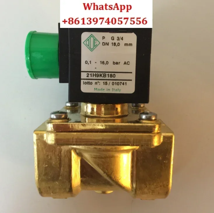 Italian ODE two normally closed solenoid valves 21H9KB180 in stock 6 points AC220V DC24V brass thread