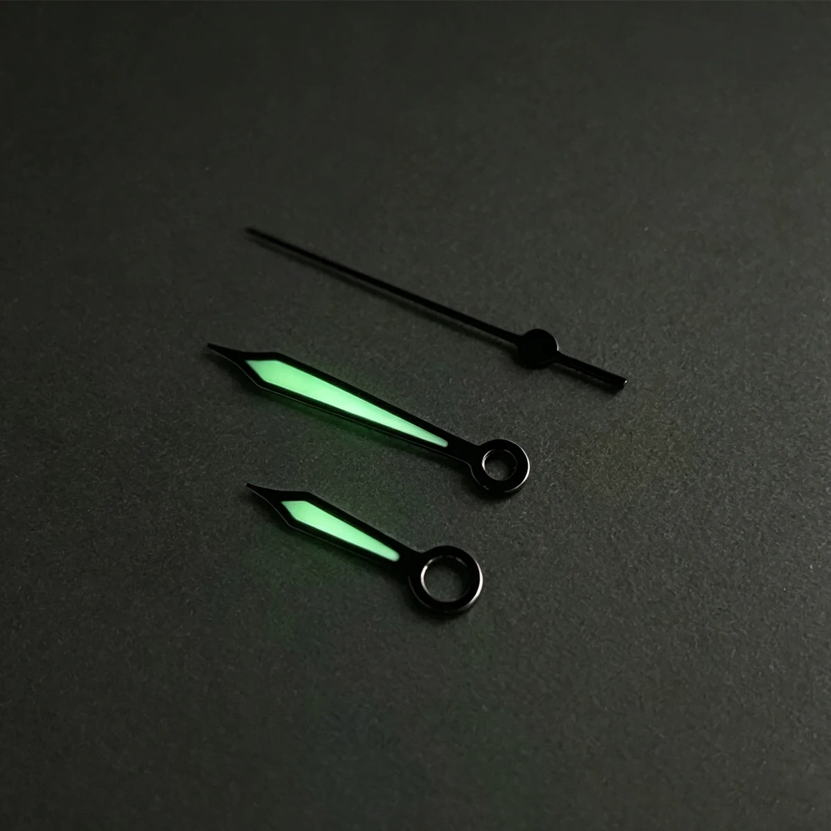 NH35 Hands Watch Needles for Santos Modification Parts Green Luminous for NH35 NH36 Movement Mechanical Watch Accessories