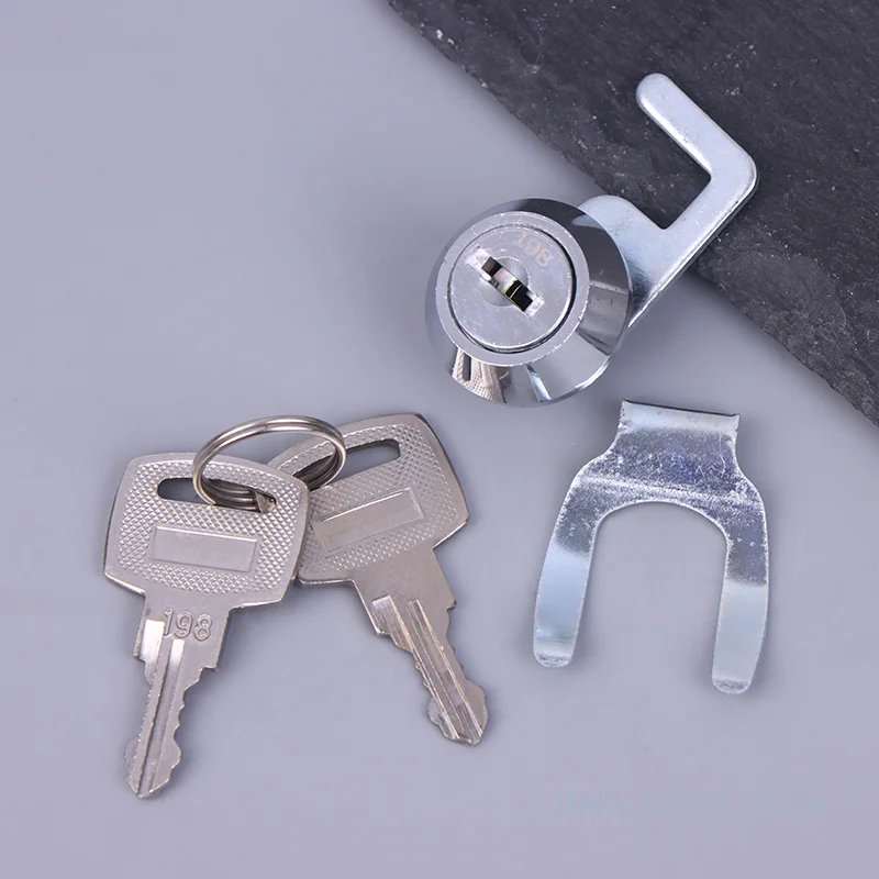Mini Cam Lock With Quick Clip For Cash Tray Box Drawer Lock Money Case Cabinet Airbox Mailbox Toolbox Lock Cylinder Spare Parts