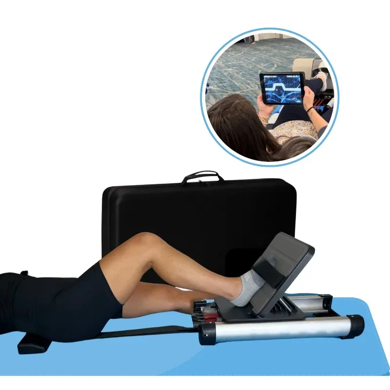 Mini In-Bed Leg Rehabilitation Trainer, APP Connected Motion Tracker for Bedridden Patients