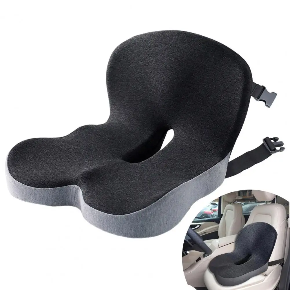 Memory Foam Seat Cushion Armchair Cushion Memory Foam Truck Driver Seat Cushion Ergonomic Lumbar Support Back with for Long