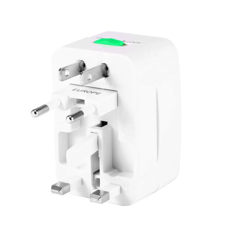 Adaptador Universal todo en uno para AU / UK / US / EU 3A-10 (A) 110-250 (V), convertidor de adaptador de cargador de enchufe de alimentación CA