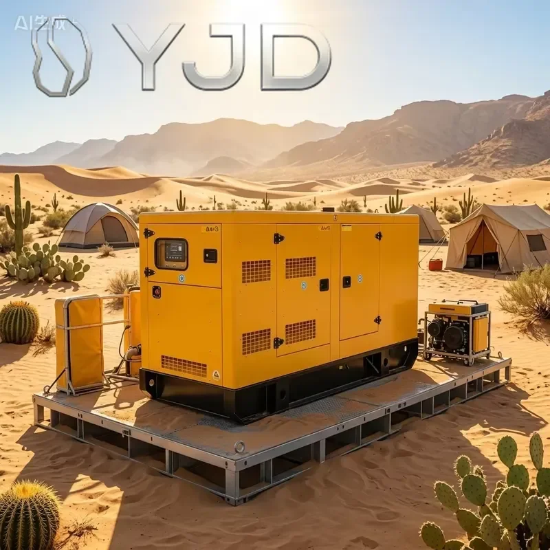 YJD 350kva Yuchai Super Silent Diesel Generator 400V Three Phase Auto Start Open Frame 50Hz 1800 RPM ATS