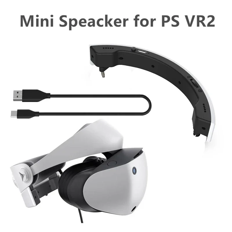 Mini alto-falante de plástico para PS, som surround, Outlay Louder portátil, PS VR2, PS5, VR2 Acessórios, HD