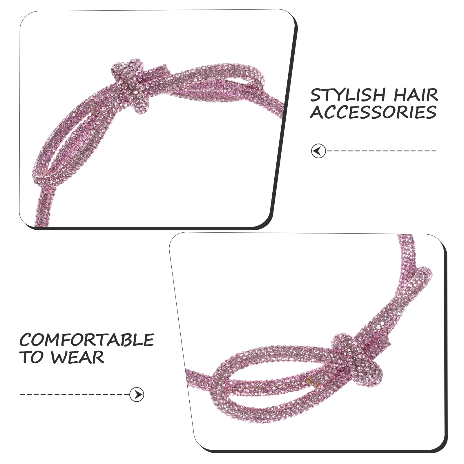 

Bow Rhinestone Headband Hair Accessories Women Wedding Bride Prom Anniversary Party Girls Hair Bands Womens Headband