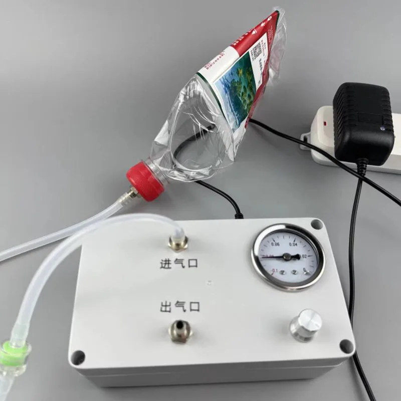Electric Vacuum Pump for Lab Use with Pressure Gauge Liquid Extraction Gas Sampling Defoaming Negative Positive Pressure