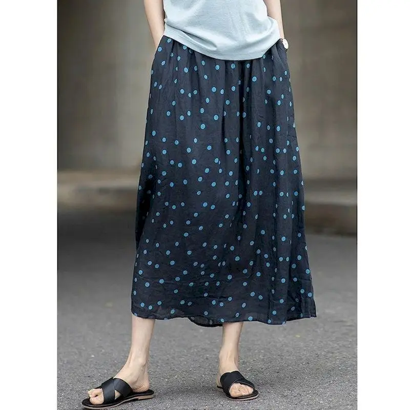 

Artistic Skirts for Women Casual Korean Style Loose Elastic Waist A-line Angel Skirts Summer Vintage Streetwear Women Clothes