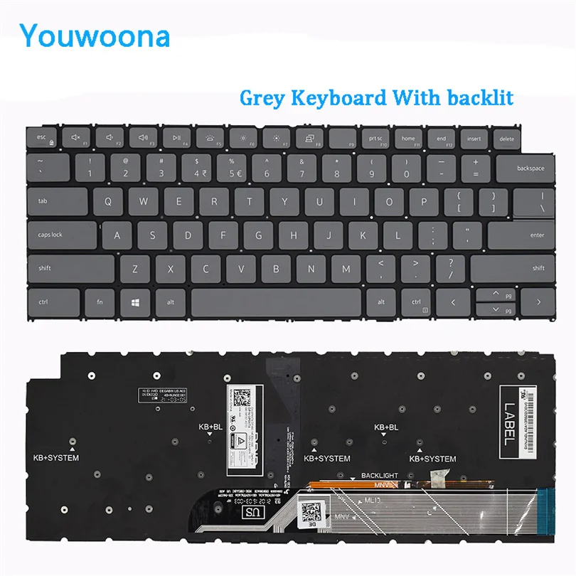New ORIGINAL Laptop Keyboard For DELL Inspiron 5310 5410 5415 5418 5320 7415 7425 P144G P147G Vostro14Pro Latitude 3420