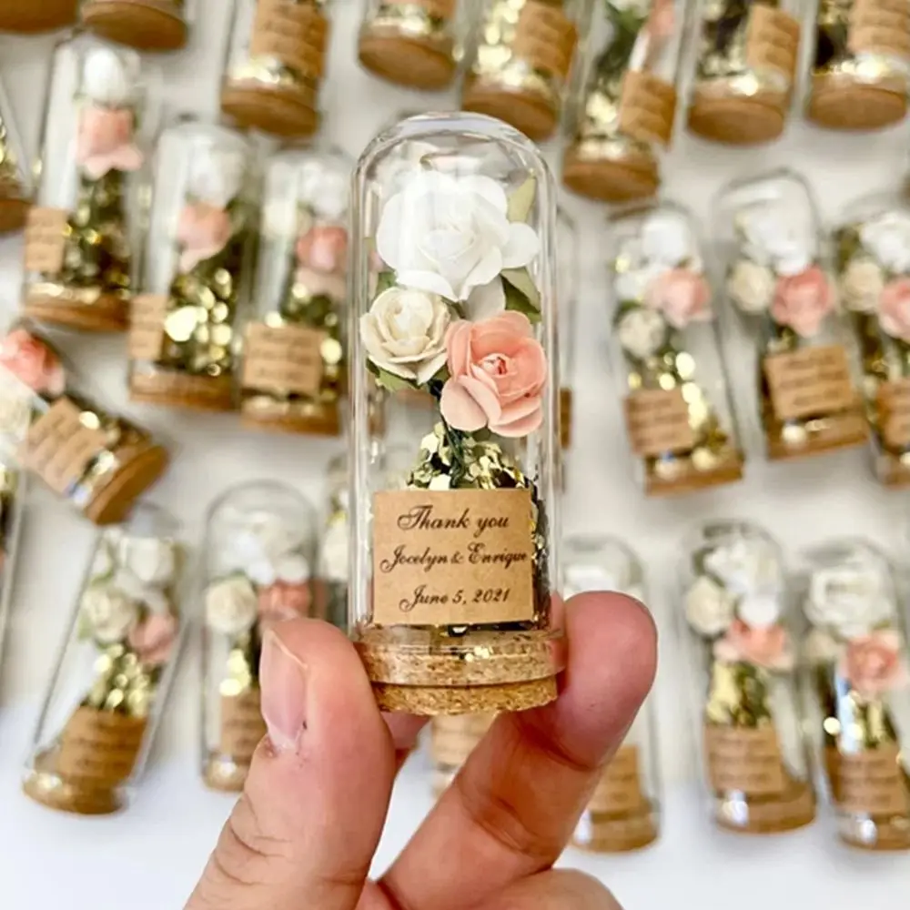 Custom Wedding Favors for Guests, Wedding Favors, Glass Dome Cloche, Beauty and the Beast, Pa, 10 Pcs