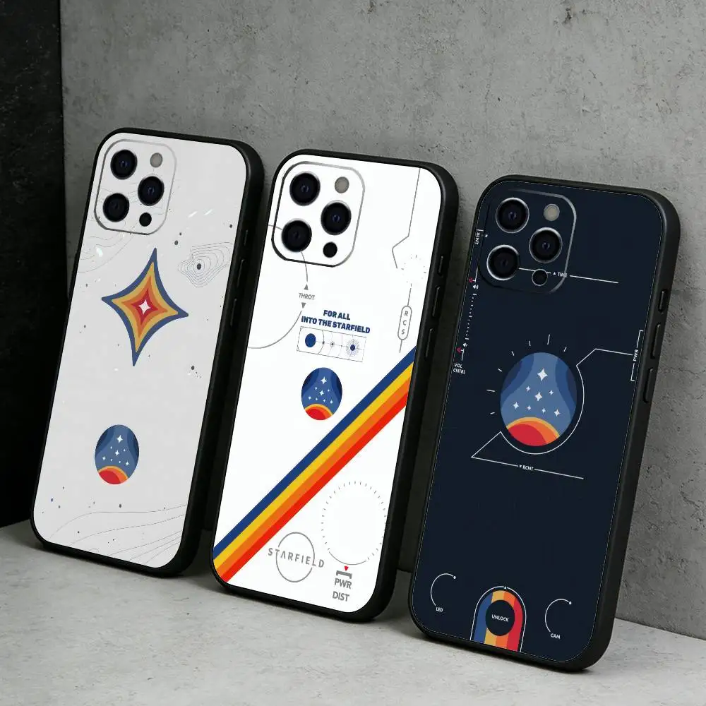 

Game S-StarfieldS HD-Printing Phone Case For iPhone17,16,15,14,13,12 Plus,Max Soft Silicone Black Cover