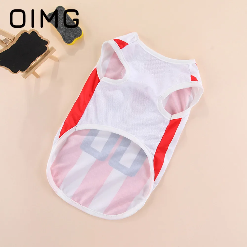 OIMG Football Jersey For Medium Large Dogs Clothes Samoyed Golden Retriever Breathable Soccer Pet Shirt Puppy Football Equipment