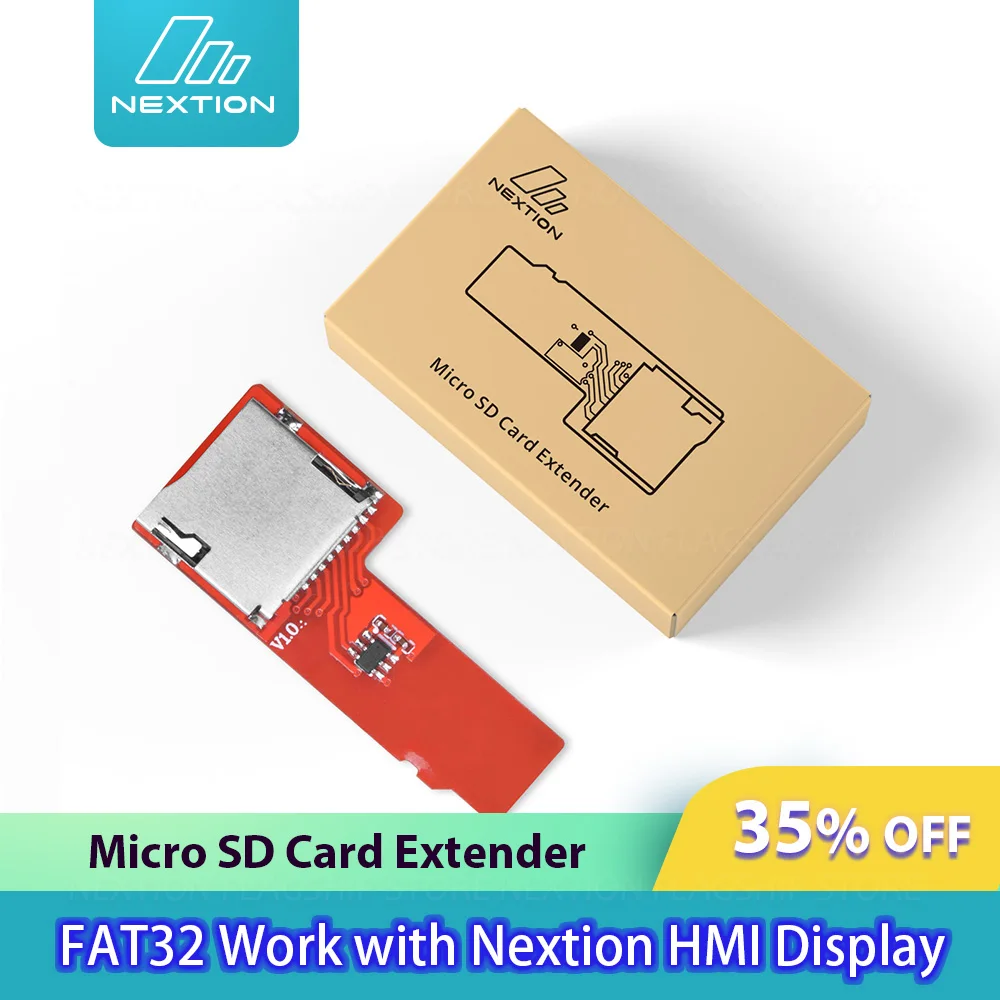 NEXTION Micro SD Card Extender Support FAT32 Work with Nextion HMI Display Easy Data Reading Solution to Unreachable Card Slot