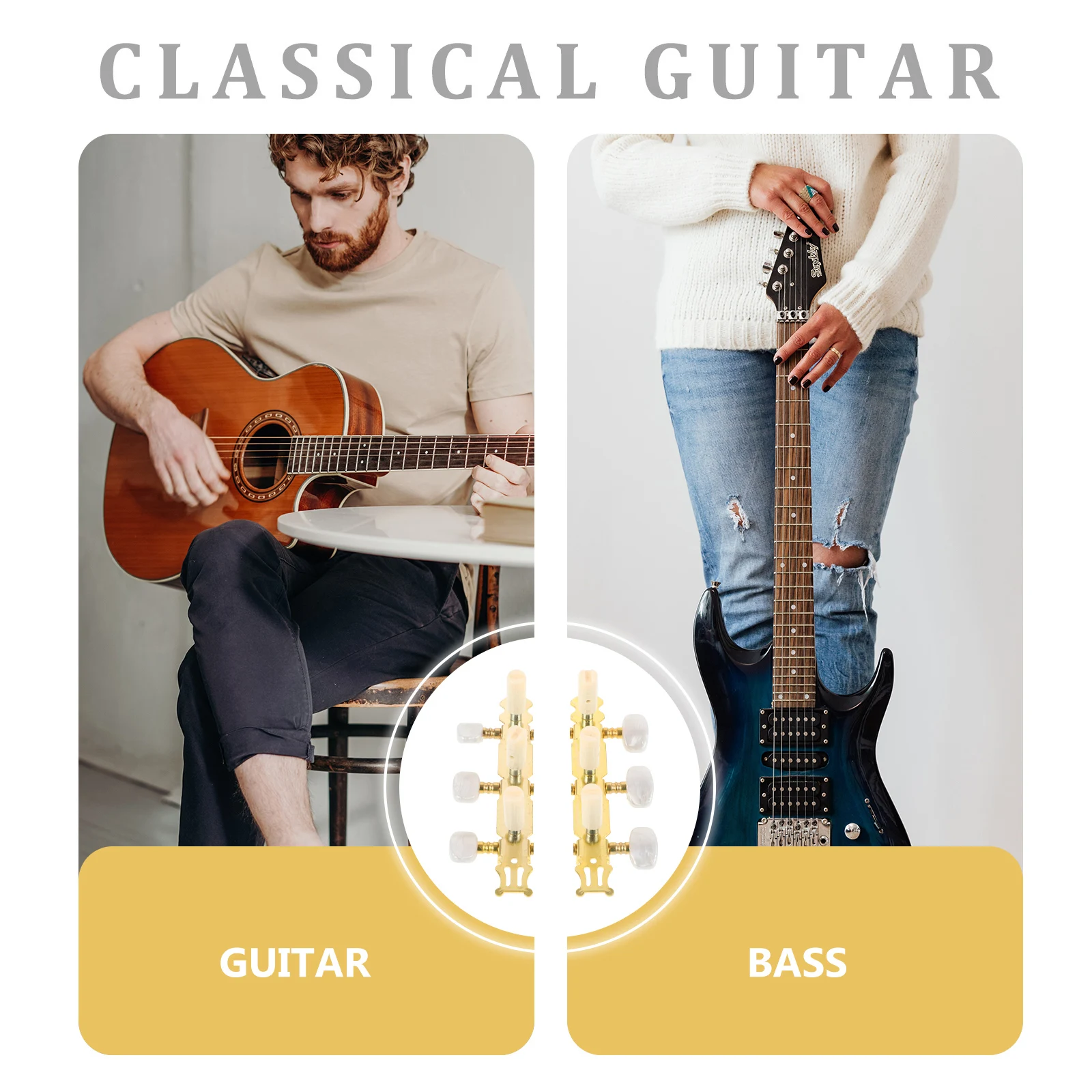 

Guitar Pegs Machine Heads Tuners Acoustic Tuning Machines Gilded Classical Golden Part Accessories