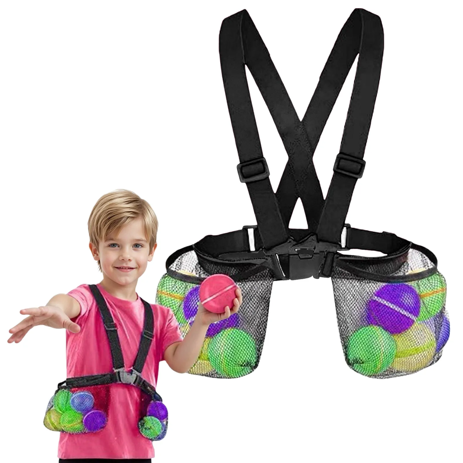 4 canais amp verão crianças balão de água piscina brinquedo armazenamento net saco com alças ajustáveis