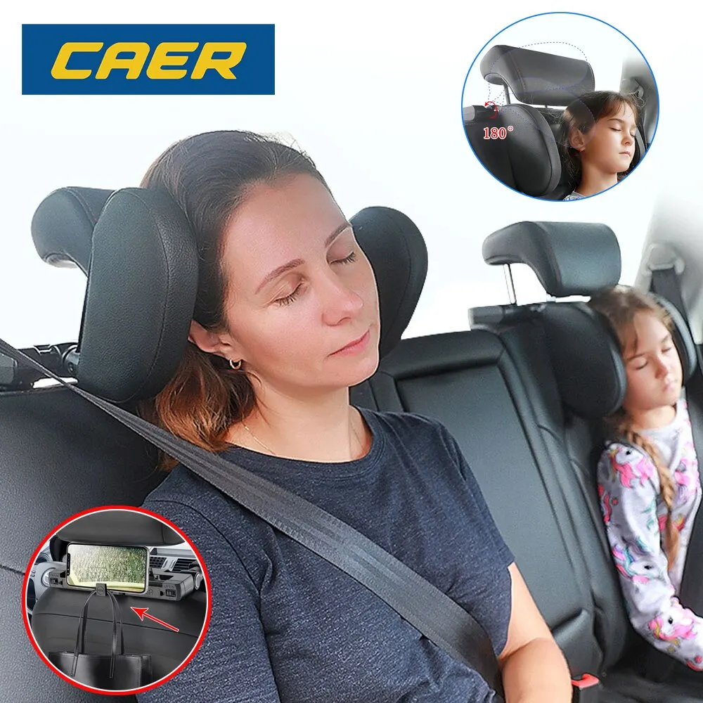 1pcs Car Seat Headrest Pillow Travel Rest Sleeping Headrest Support Solution Car Accessories Interior U Shaped Pillow For Kids